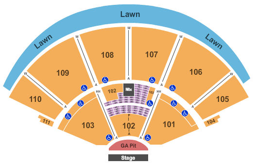 Cynthia Woods Mitchell Pavilion Buzzfest Seating Chart